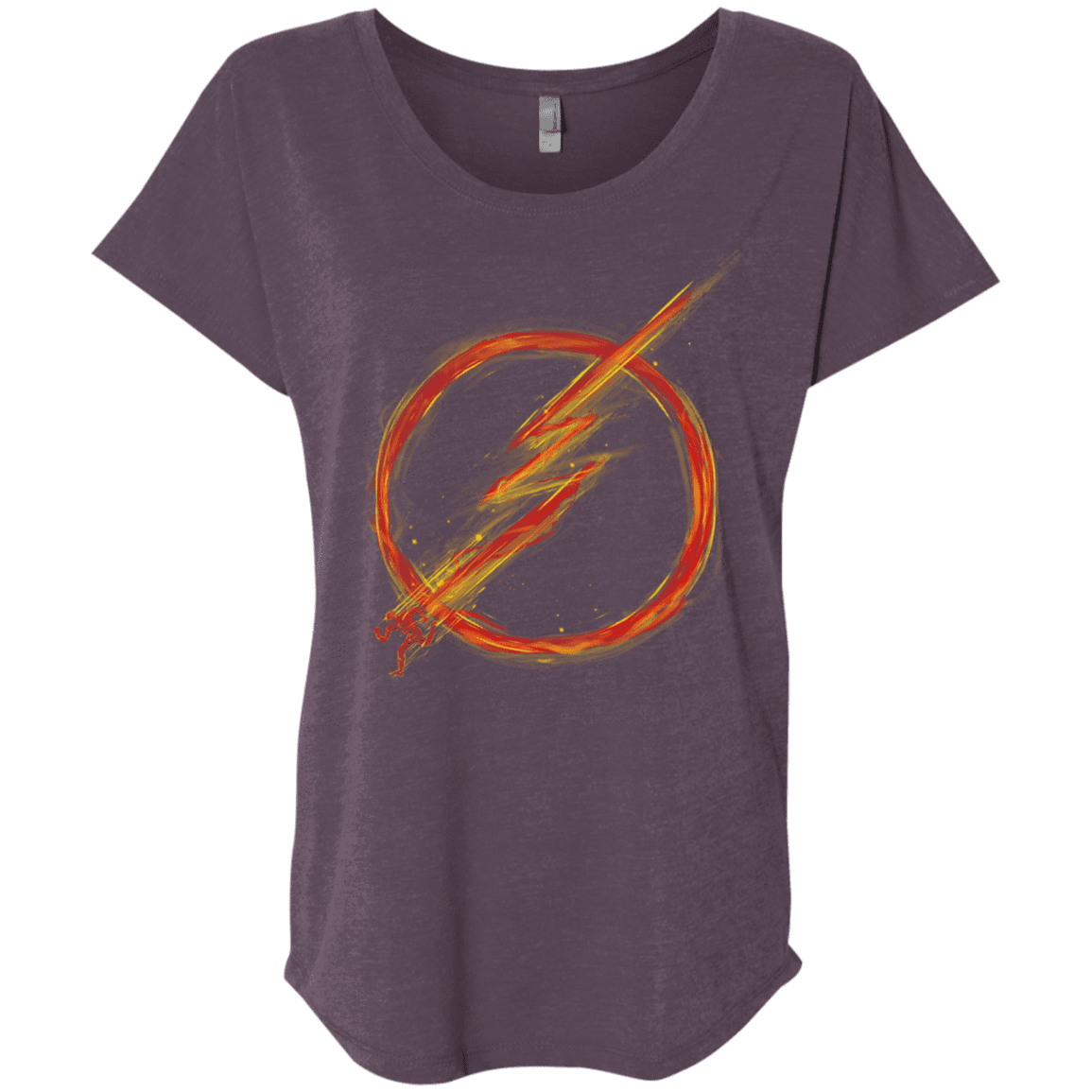 T-Shirts Vintage Purple / X-Small Speed Lightning Triblend Dolman Sleeve