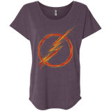 T-Shirts Vintage Purple / X-Small Speed Lightning Triblend Dolman Sleeve