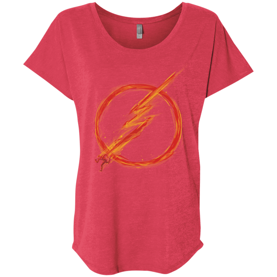 T-Shirts Vintage Red / X-Small Speed Lightning Triblend Dolman Sleeve