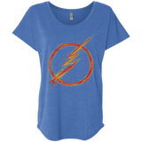 T-Shirts Vintage Royal / X-Small Speed Lightning Triblend Dolman Sleeve