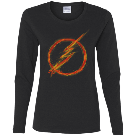 T-Shirts Black / S Speed Lightning Women's Long Sleeve T-Shirt