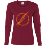 T-Shirts Cardinal / S Speed Lightning Women's Long Sleeve T-Shirt