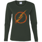 T-Shirts Forest / S Speed Lightning Women's Long Sleeve T-Shirt