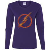 T-Shirts Purple / S Speed Lightning Women's Long Sleeve T-Shirt