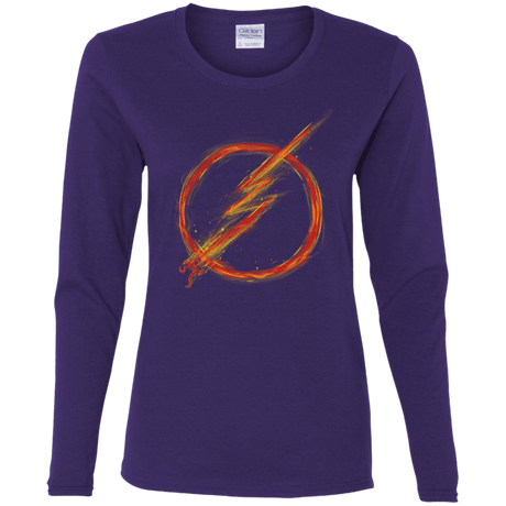 T-Shirts Purple / S Speed Lightning Women's Long Sleeve T-Shirt