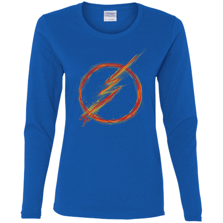 T-Shirts Royal / S Speed Lightning Women's Long Sleeve T-Shirt