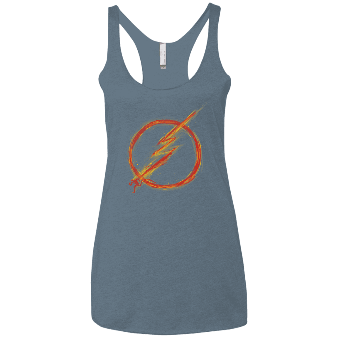 T-Shirts Indigo / X-Small Speed Lightning Women's Triblend Racerback Tank