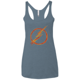 T-Shirts Indigo / X-Small Speed Lightning Women's Triblend Racerback Tank