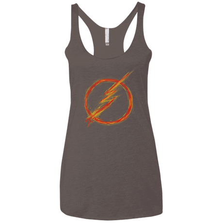 T-Shirts Macchiato / X-Small Speed Lightning Women's Triblend Racerback Tank