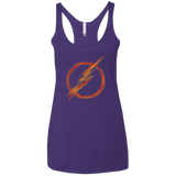 T-Shirts Purple Rush / X-Small Speed Lightning Women's Triblend Racerback Tank