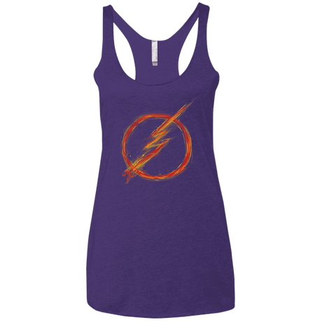 T-Shirts Purple Rush / X-Small Speed Lightning Women's Triblend Racerback Tank