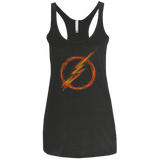 T-Shirts Vintage Black / X-Small Speed Lightning Women's Triblend Racerback Tank