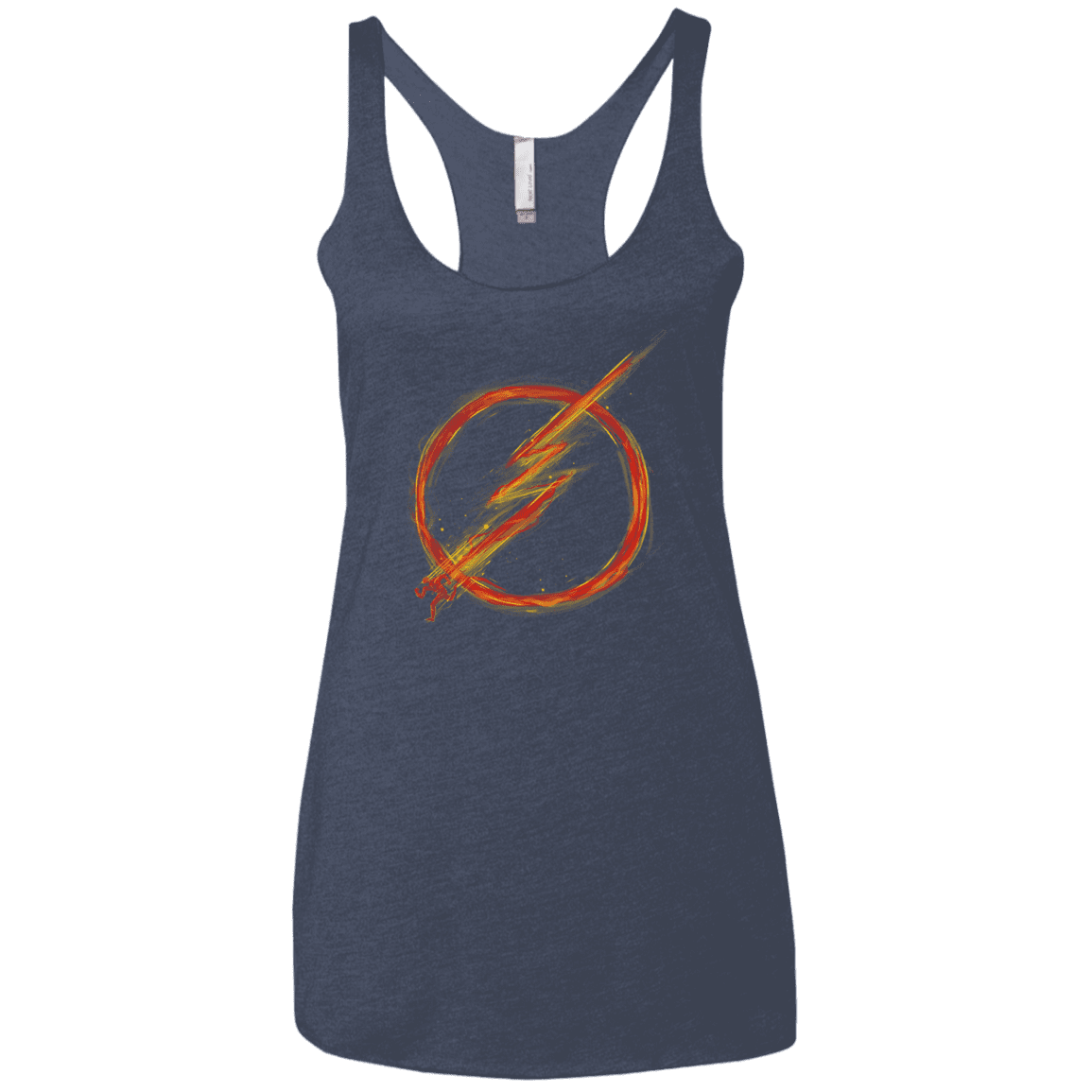 T-Shirts Vintage Navy / X-Small Speed Lightning Women's Triblend Racerback Tank