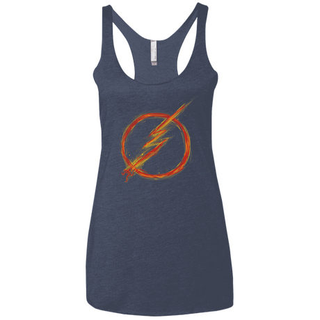 T-Shirts Vintage Navy / X-Small Speed Lightning Women's Triblend Racerback Tank