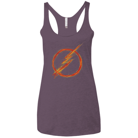 T-Shirts Vintage Purple / X-Small Speed Lightning Women's Triblend Racerback Tank