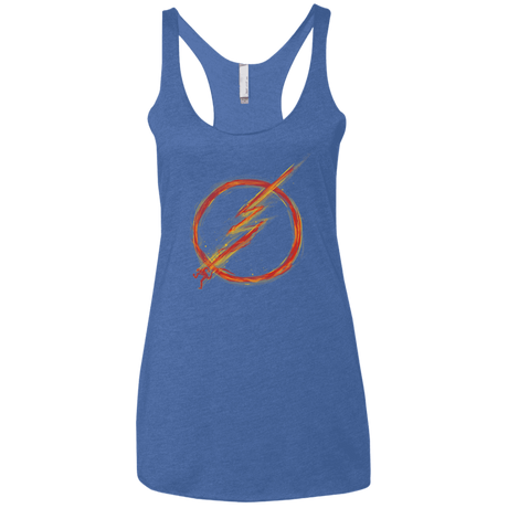 T-Shirts Vintage Royal / X-Small Speed Lightning Women's Triblend Racerback Tank
