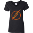 T-Shirts Black / S Speed Lightning Women's V-Neck T-Shirt