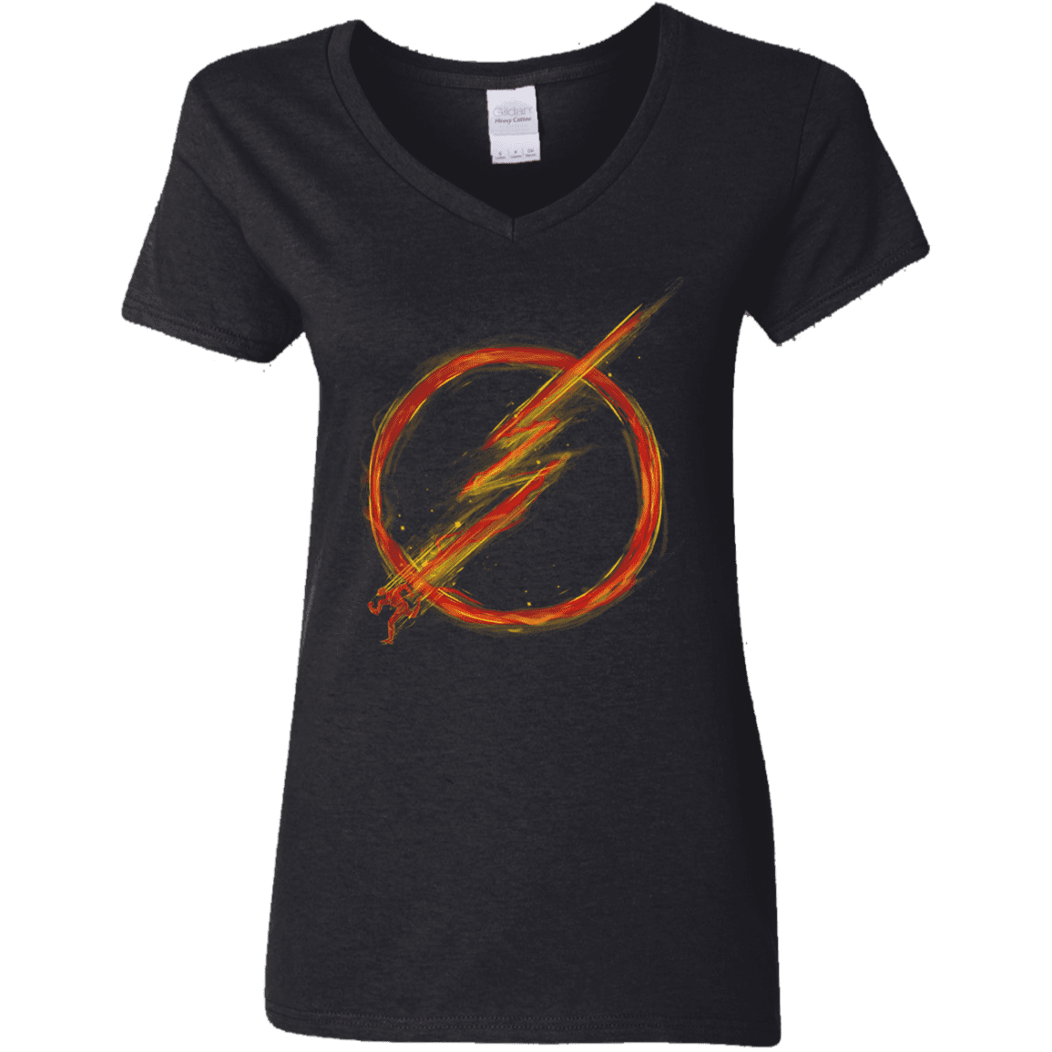 T-Shirts Black / S Speed Lightning Women's V-Neck T-Shirt