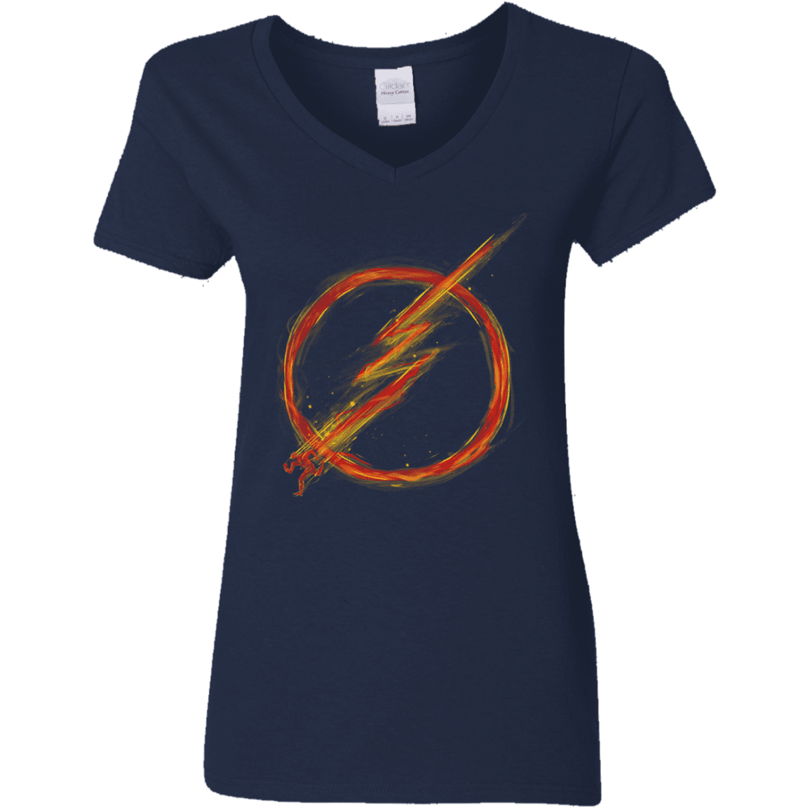 T-Shirts Navy / S Speed Lightning Women's V-Neck T-Shirt