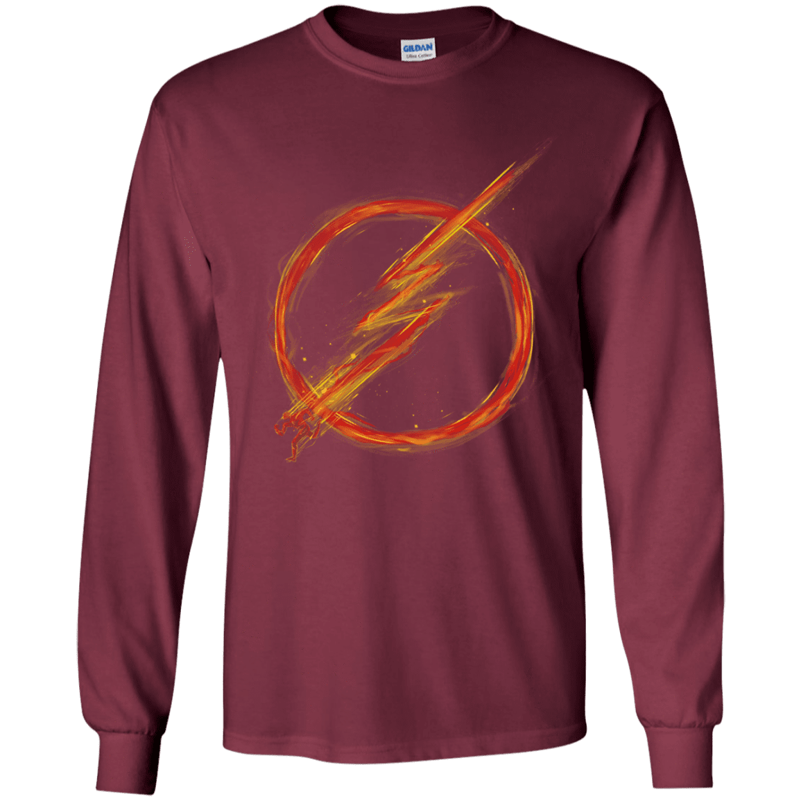 T-Shirts Maroon / YS Speed Lightning Youth Long Sleeve T-Shirt