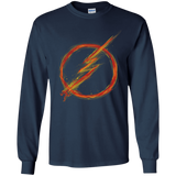 T-Shirts Navy / YS Speed Lightning Youth Long Sleeve T-Shirt