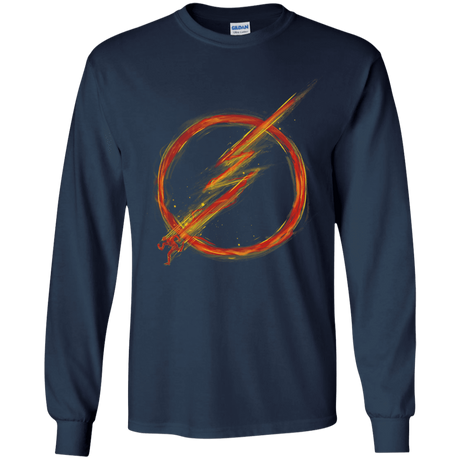 T-Shirts Navy / YS Speed Lightning Youth Long Sleeve T-Shirt