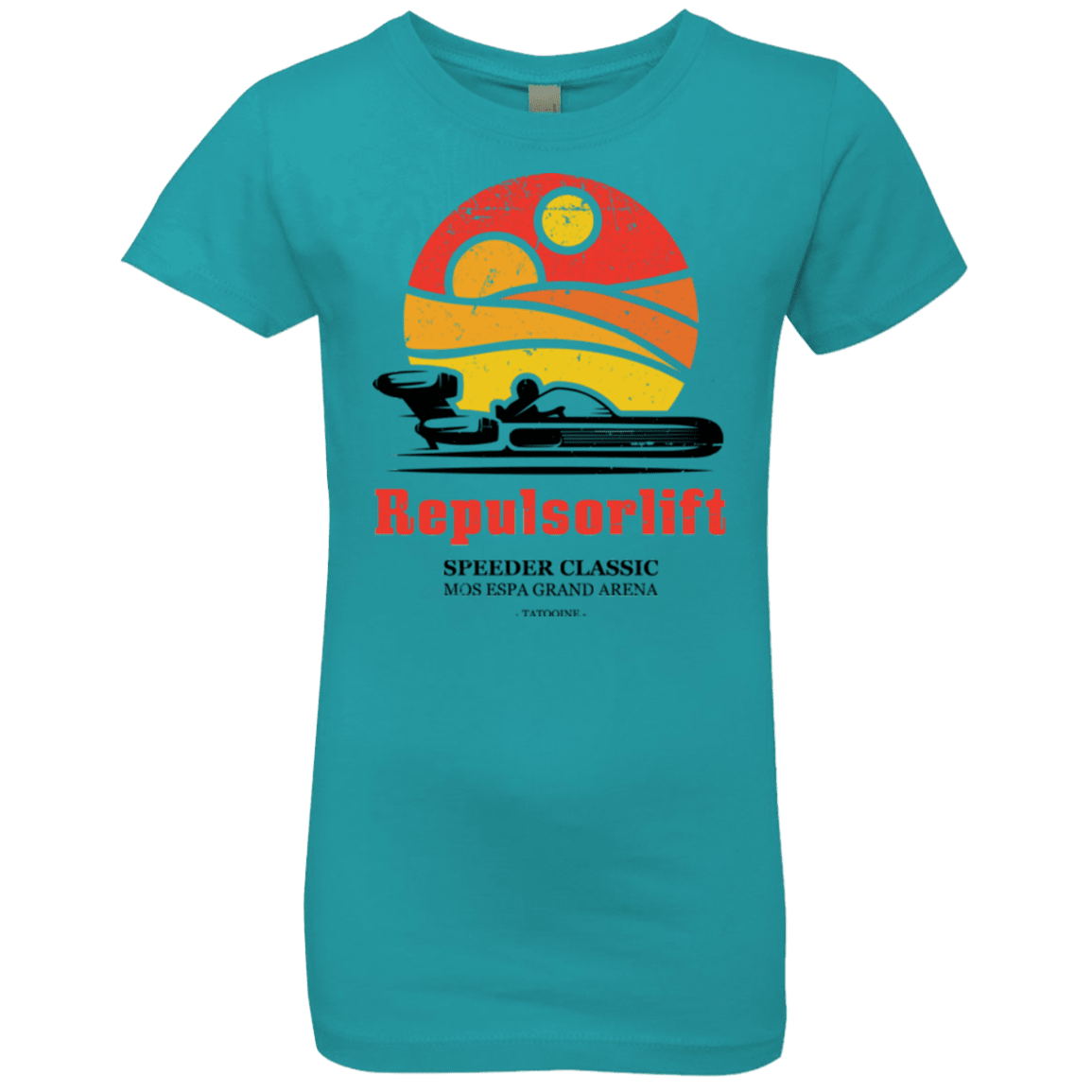 T-Shirts Tahiti Blue / YXS Speeder Classic Girls Premium T-Shirt