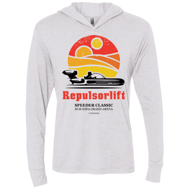 T-Shirts Heather White / X-Small Speeder Classic Triblend Long Sleeve Hoodie Tee