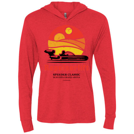 T-Shirts Vintage Red / X-Small Speeder Classic Triblend Long Sleeve Hoodie Tee