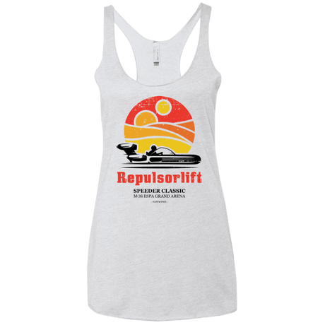 T-Shirts Heather White / X-Small Speeder Classic Women's Triblend Racerback Tank