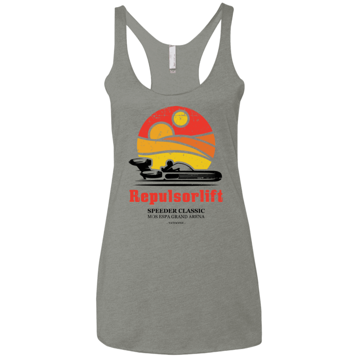 T-Shirts Venetian Grey / X-Small Speeder Classic Women's Triblend Racerback Tank