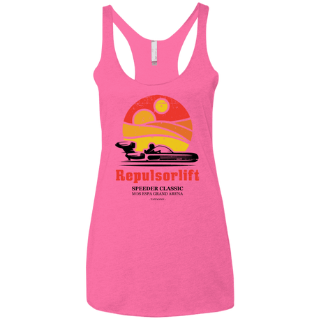 T-Shirts Vintage Pink / X-Small Speeder Classic Women's Triblend Racerback Tank
