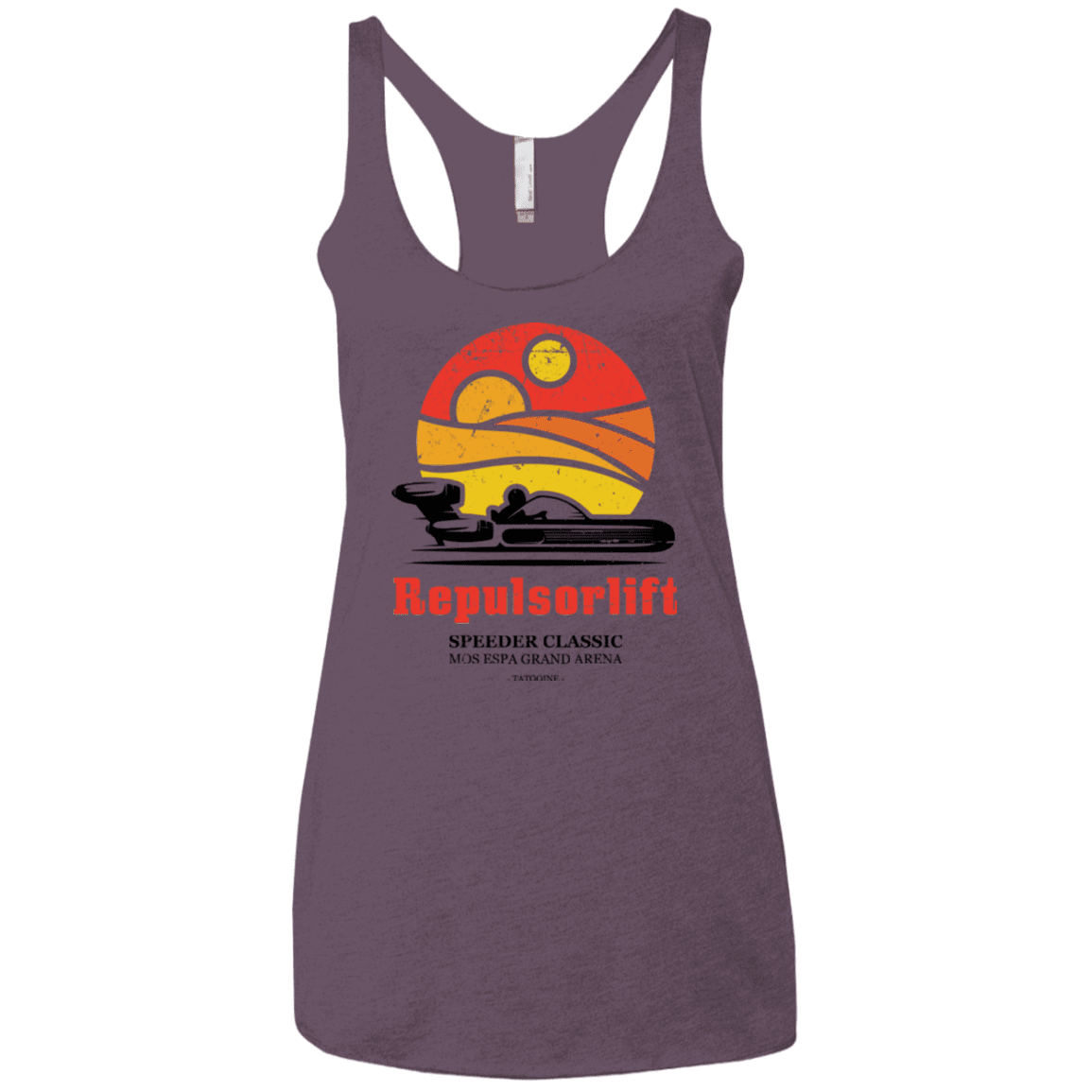T-Shirts Vintage Purple / X-Small Speeder Classic Women's Triblend Racerback Tank