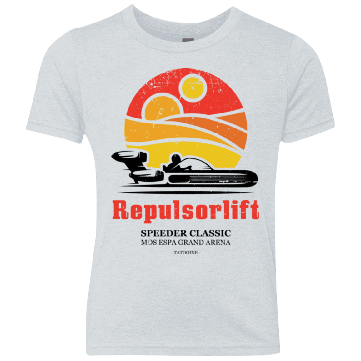 T-Shirts Heather White / YXS Speeder Classic Youth Triblend T-Shirt