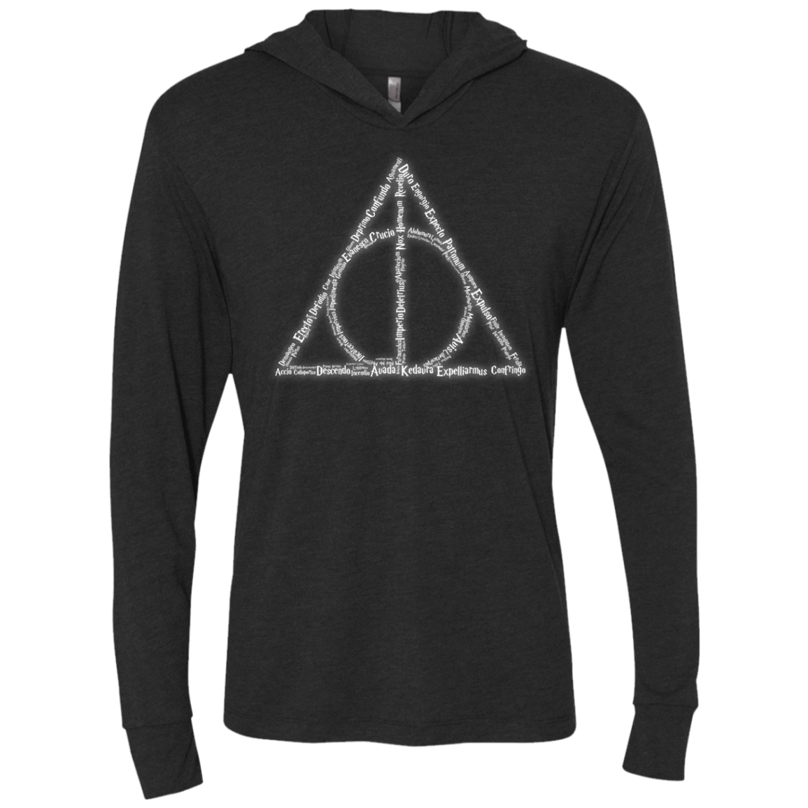 T-Shirts Vintage Black / X-Small Spells Triblend Long Sleeve Hoodie Tee