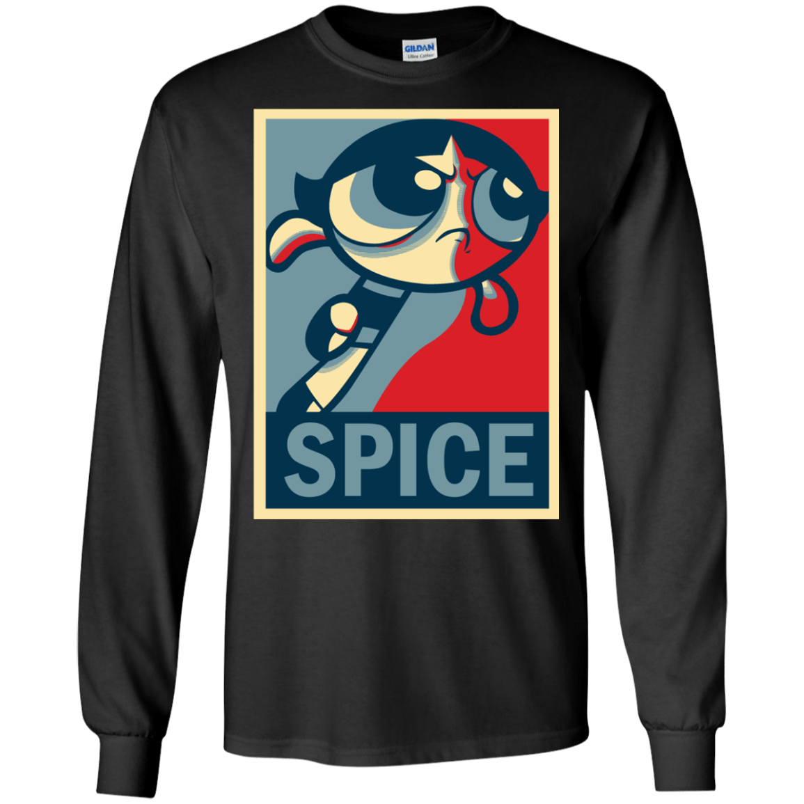 T-Shirts Black / S Spice Powerpuff Men's Long Sleeve T-Shirt