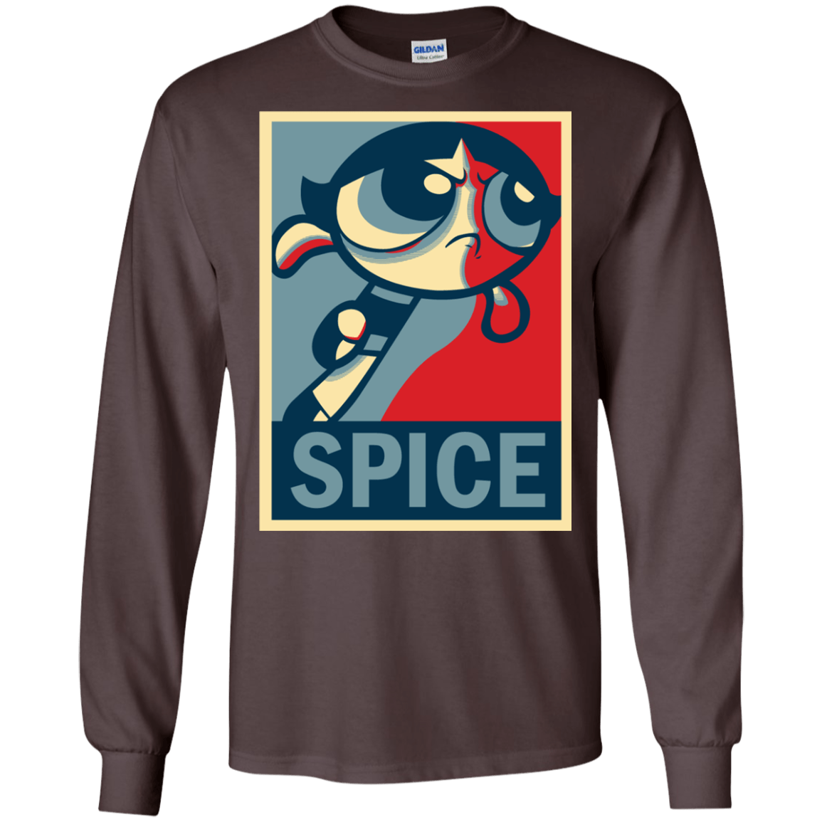 T-Shirts Dark Chocolate / S Spice Powerpuff Men's Long Sleeve T-Shirt