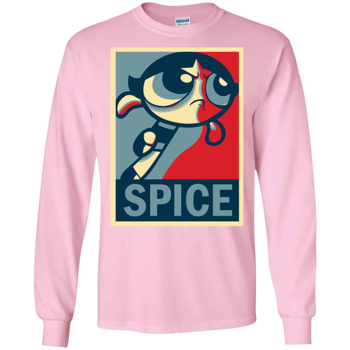 T-Shirts Light Pink / S Spice Powerpuff Men's Long Sleeve T-Shirt