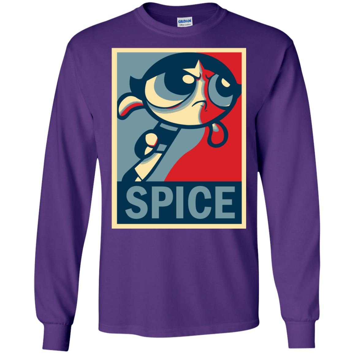 T-Shirts Purple / S Spice Powerpuff Men's Long Sleeve T-Shirt