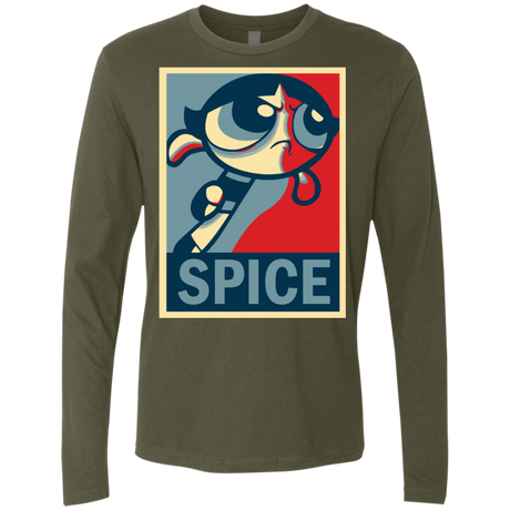 T-Shirts Military Green / S Spice Powerpuff Men's Premium Long Sleeve