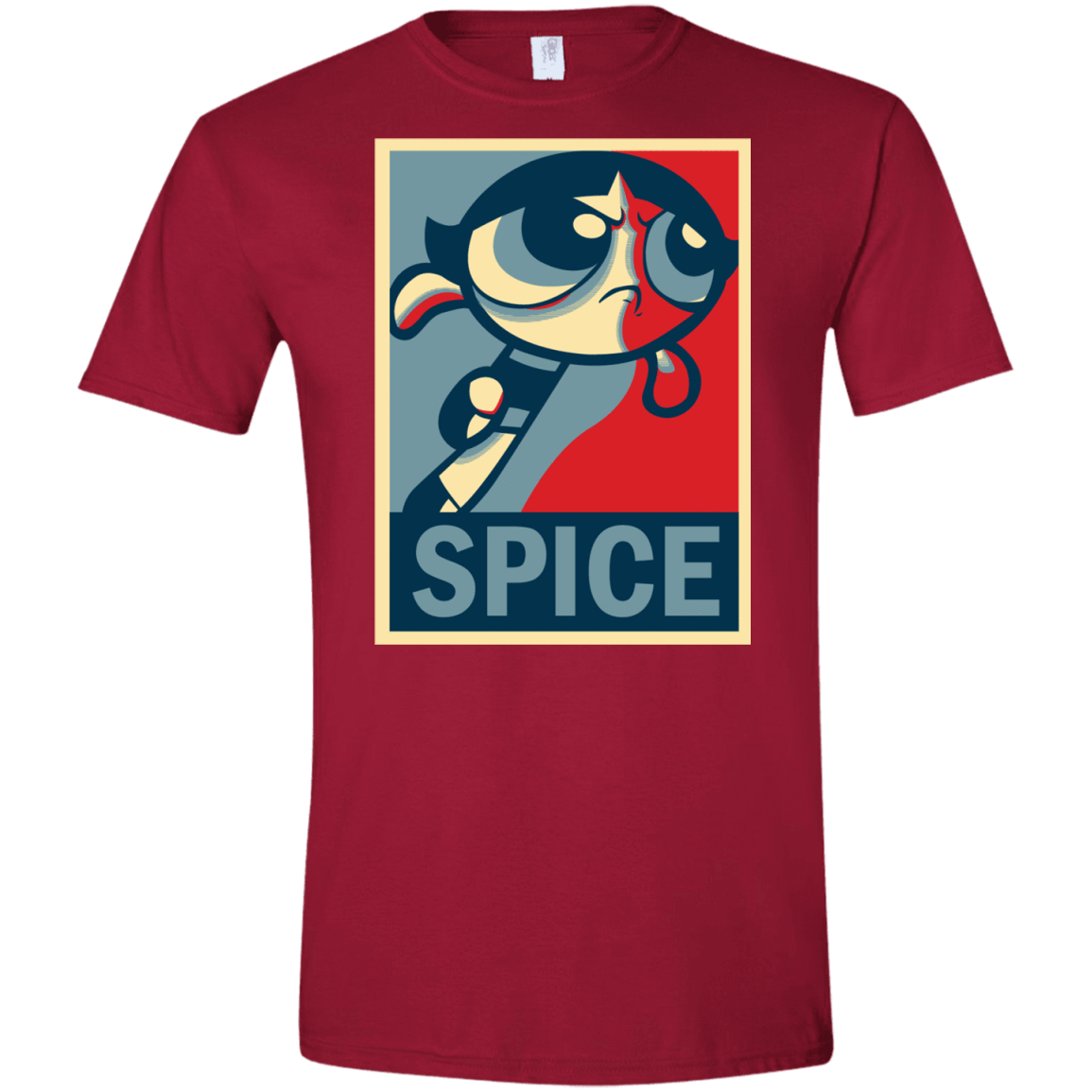 T-Shirts Cardinal Red / S Spice Powerpuff Men's Semi-Fitted Softstyle