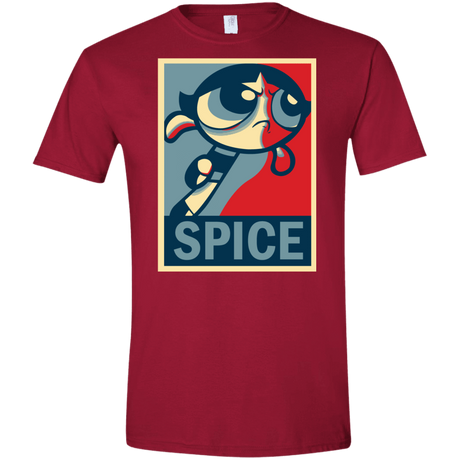 T-Shirts Cardinal Red / S Spice Powerpuff Men's Semi-Fitted Softstyle
