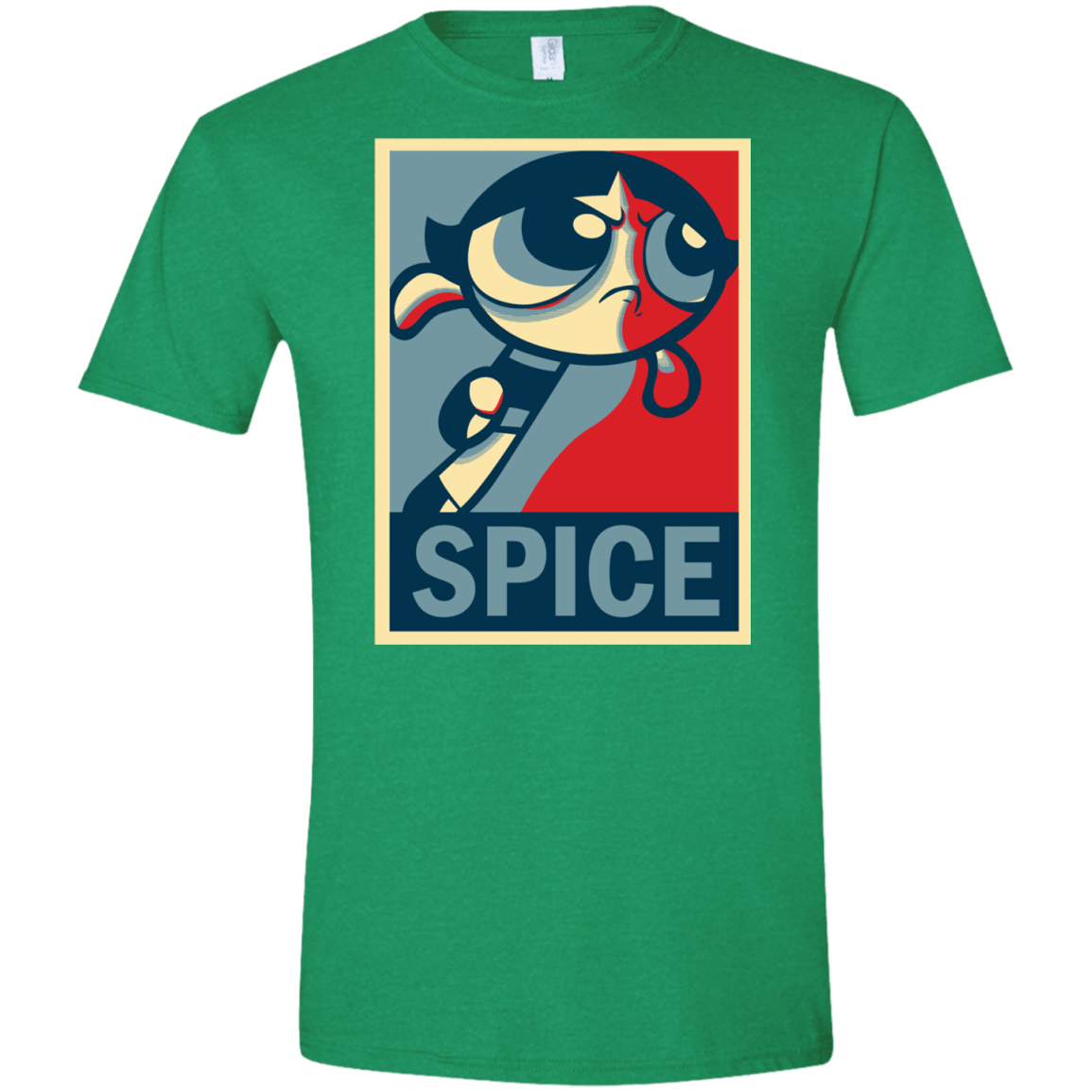 T-Shirts Heather Irish Green / S Spice Powerpuff Men's Semi-Fitted Softstyle