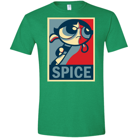 T-Shirts Heather Irish Green / S Spice Powerpuff Men's Semi-Fitted Softstyle