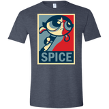 T-Shirts Heather Navy / S Spice Powerpuff Men's Semi-Fitted Softstyle