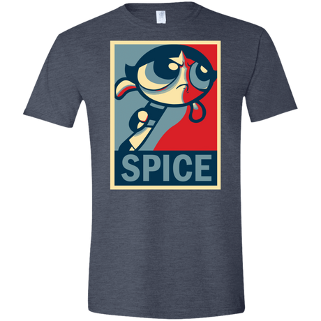 T-Shirts Heather Navy / S Spice Powerpuff Men's Semi-Fitted Softstyle