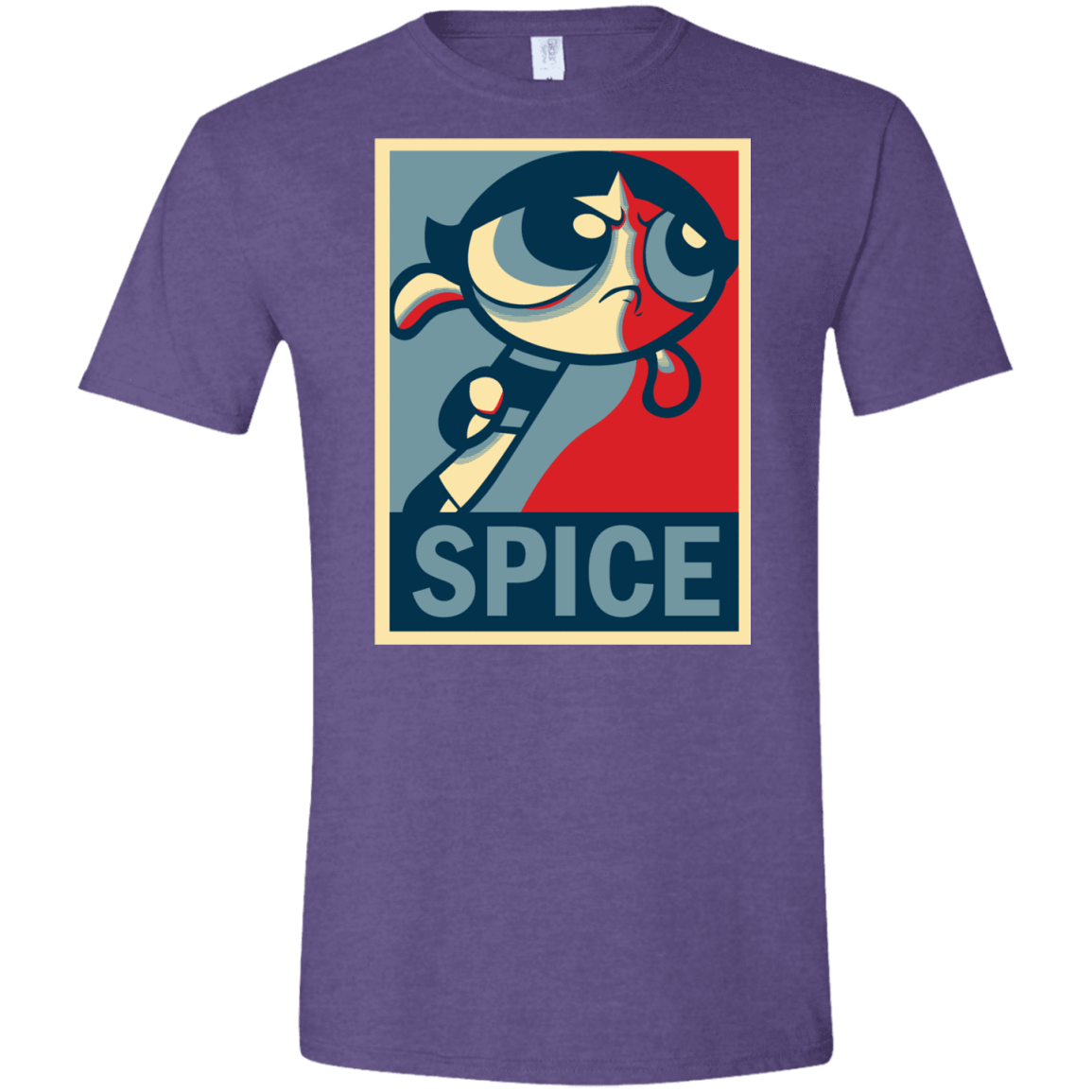 T-Shirts Heather Purple / S Spice Powerpuff Men's Semi-Fitted Softstyle