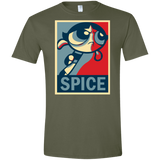 T-Shirts Military Green / S Spice Powerpuff Men's Semi-Fitted Softstyle