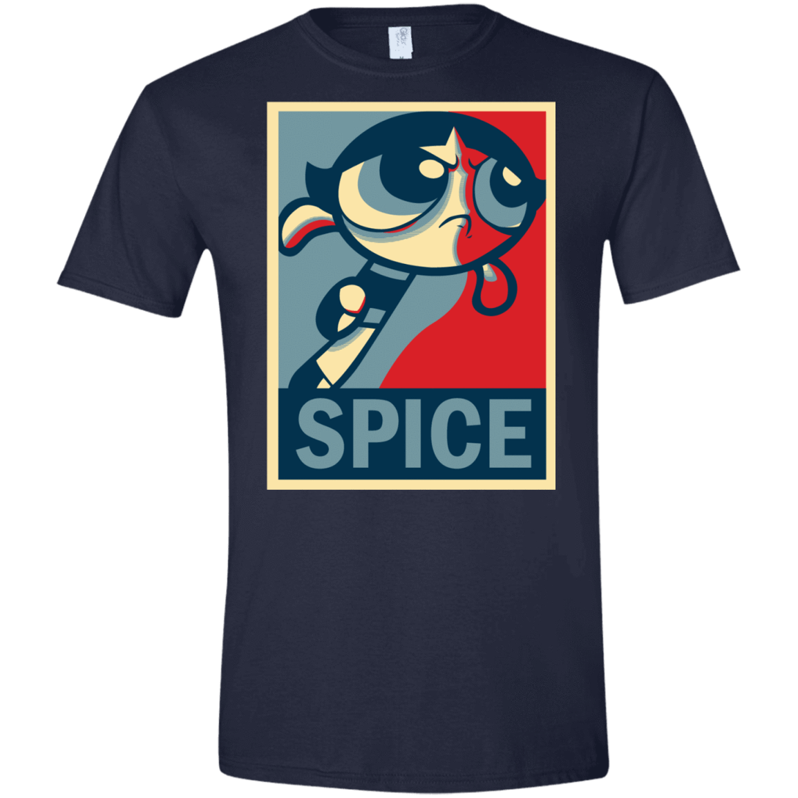 T-Shirts Navy / X-Small Spice Powerpuff Men's Semi-Fitted Softstyle