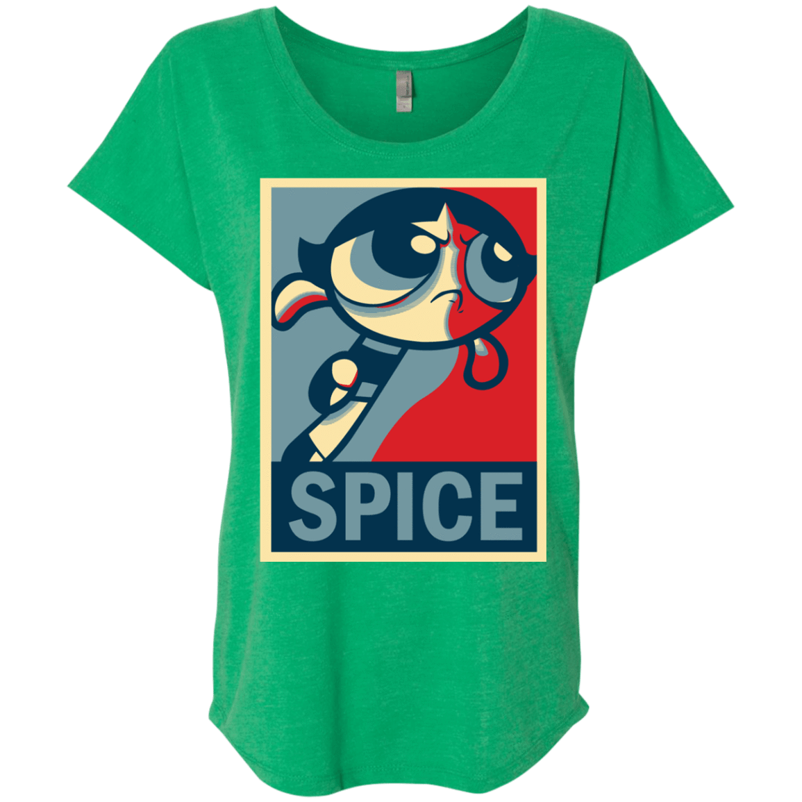 T-Shirts Envy / X-Small Spice Powerpuff Triblend Dolman Sleeve